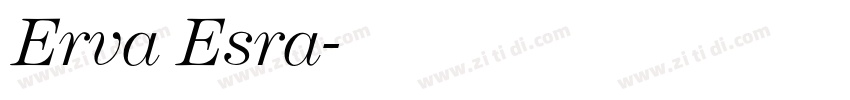 Erva Esra字体转换